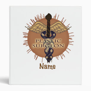 Plastic Surgeon caduceus Binder