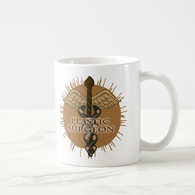 Plastic Surgeon Caduceus Coffee Mug (Right)