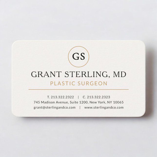 Plastic Surgeon Doctor Professional Business Card (Creator Uploaded)