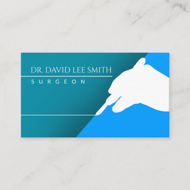 Plastic surgeon / Doctor / Surgeon assistant Busin Business Card (Front)