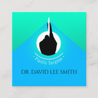 Plastic surgeon / Doctor / Surgeon assistant Squar Square Business Card
