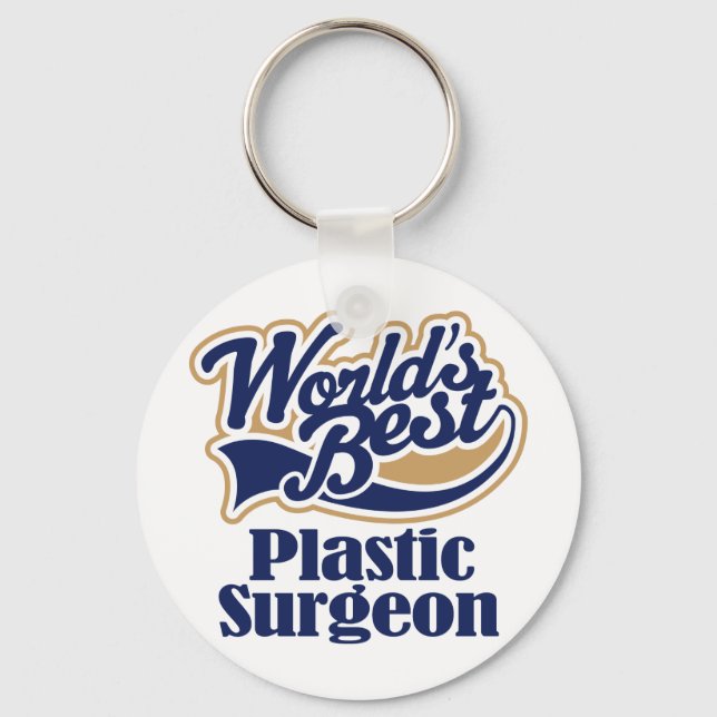 Plastic Surgeon Gift Keychain (Front)