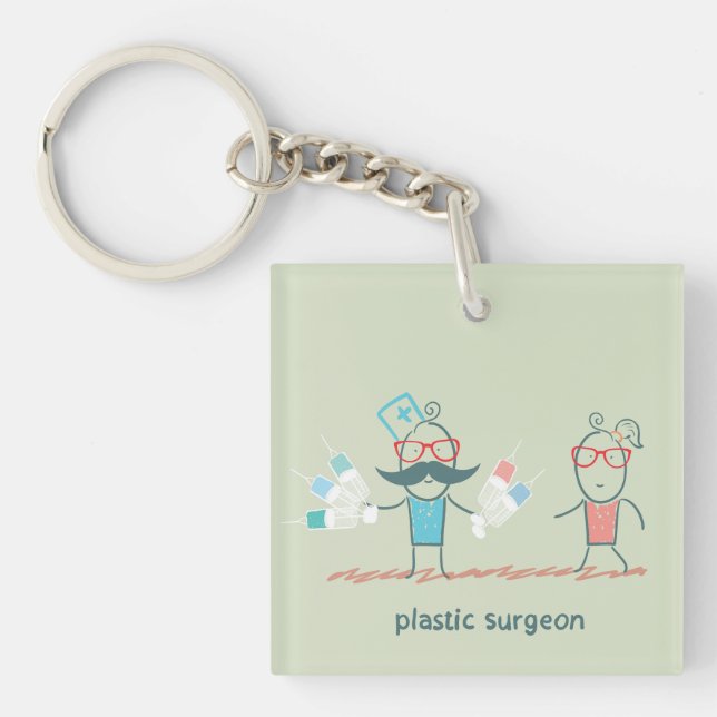 Plastic Surgeon Keychain (Front)