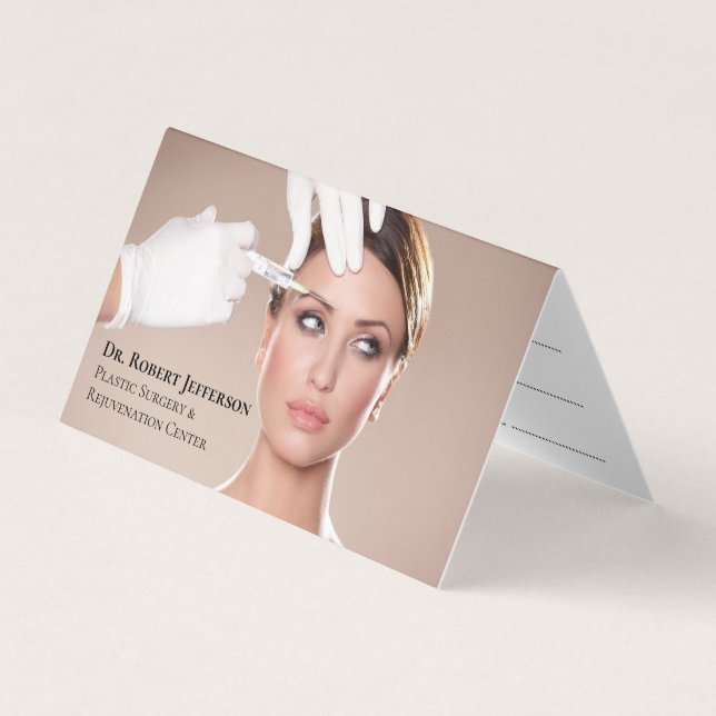 Plastic Surgery & Rejuvenation Centre Appointment  Business Card (Front)