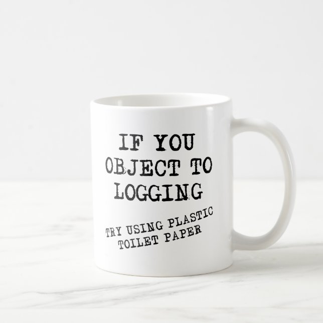 Plastic Toilet Paper Funny Mug (Right)