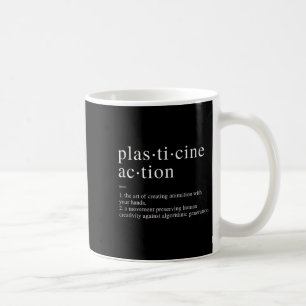 Plasticine Action Definition Minimalist Support Hu Coffee Mug