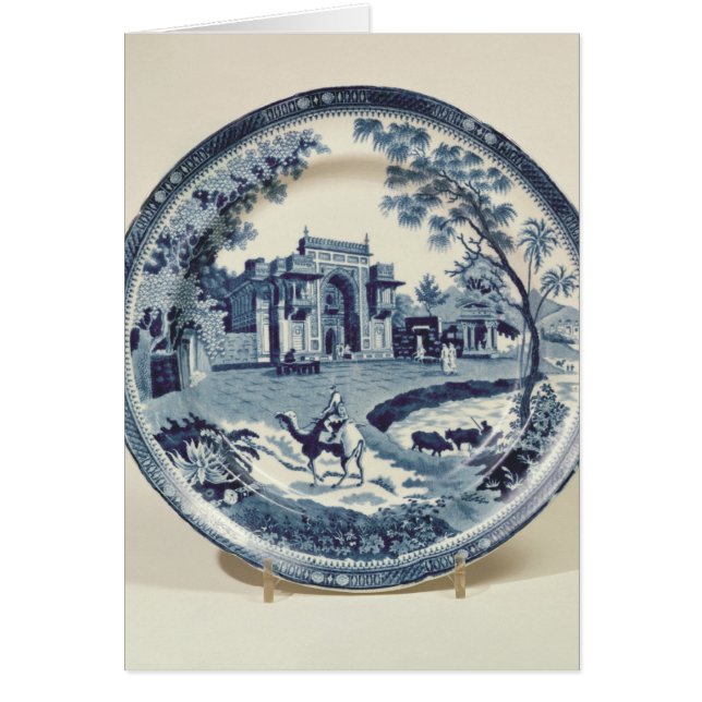 Plat bleu et blanc de Spode, c.1815 (Devant)