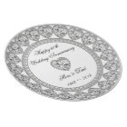 Plat de mélamine d'anniversaire de noces de