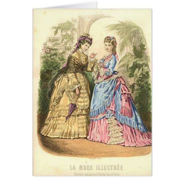 plat de mode d'années 1870 (Devant)