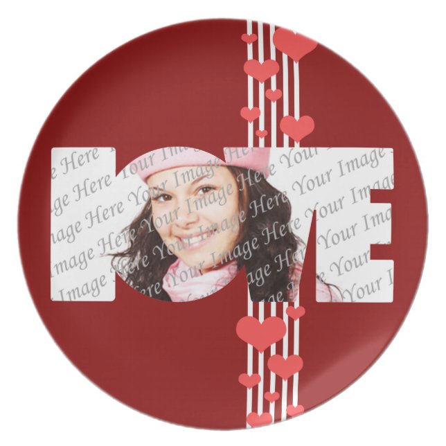 Plat de photo de l'amour de Valentine (Devant)