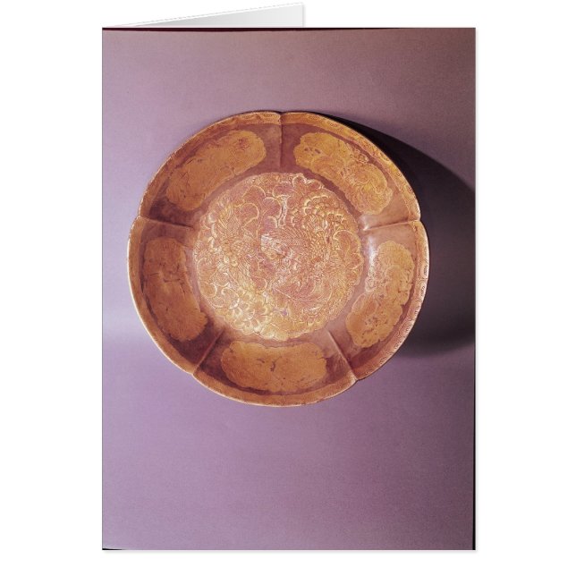 Plat gravé, dynastie de Tang (Devant)