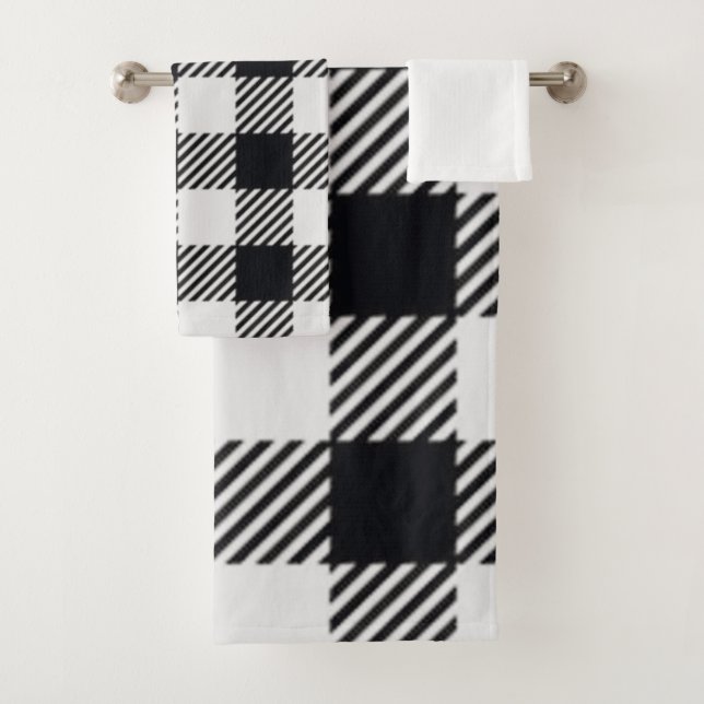 Plat gris | Serviette Checkers (En situation)