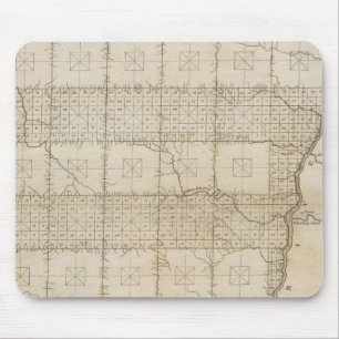 Plat of The Seven Ranges of Townships Mouse Pad