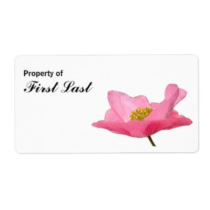 Plat personnalisé Pretty Pink Poppy