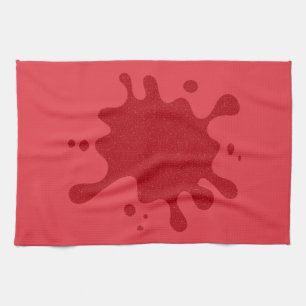 Plat rouge tomate Serviette en microfibre personna