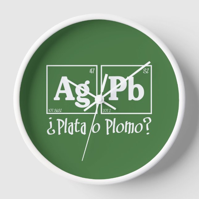 Plata o plomo clock (Front)