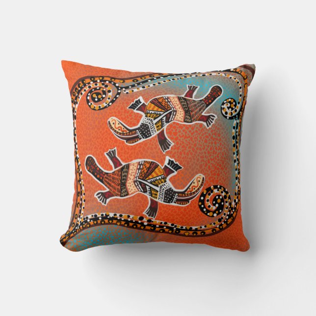 PLATAPUS ART        THROW PILLOW (Front)