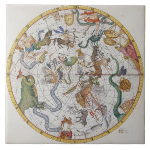Plate 27 from 'Atlas Coelestis', by John Flamsteed Tile