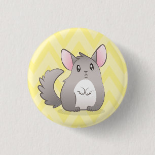 Plate 3,2cm Yellow Chinchilla 1 Inch Round Button