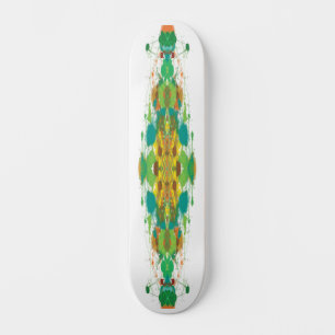 Plate de skateboard verte abstraite