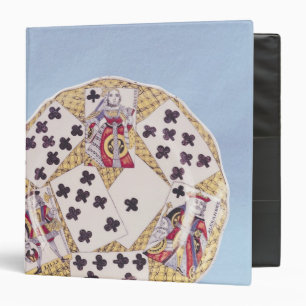 Plate decorated with a trompe l'oeil binder