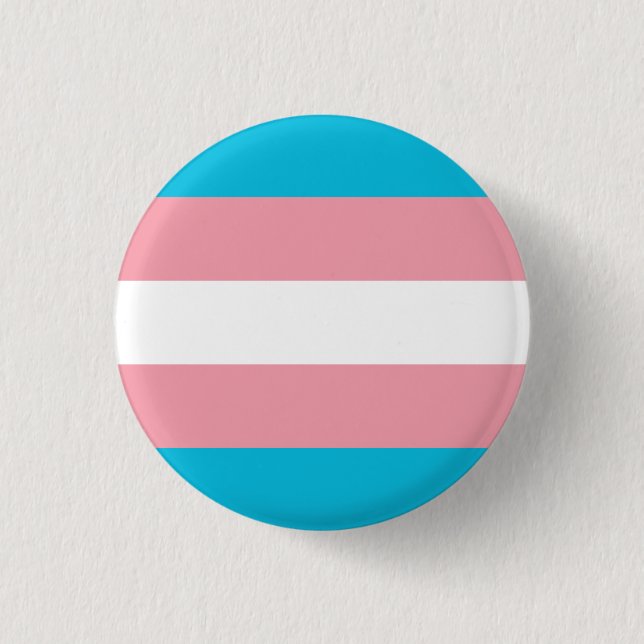 Plate Flag Transsexual - Love is Love 1 Inch Round Button (Front)