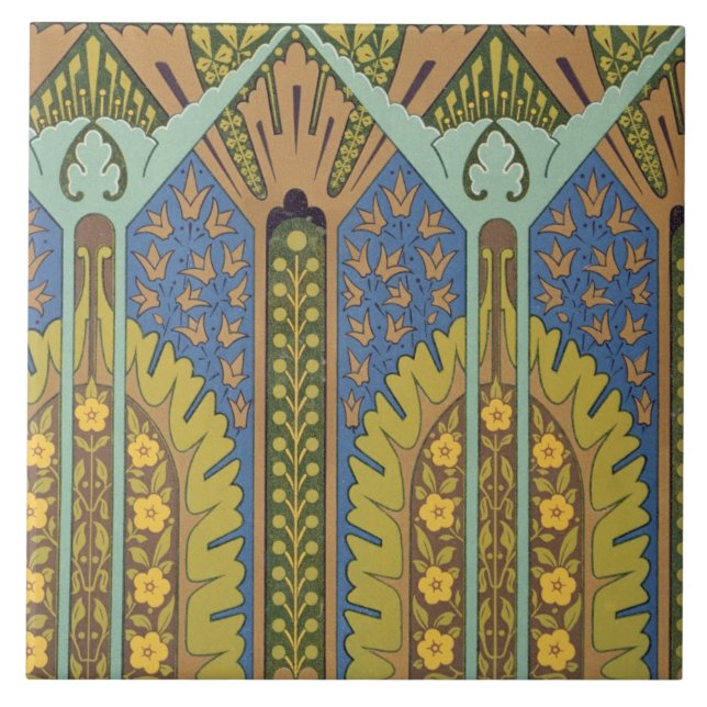 Plate III from 'Studies in Design', c.1874-76 (lit Tile (Front)