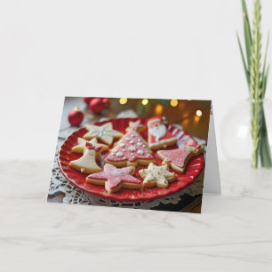 Plate of Christmas Cookies Card