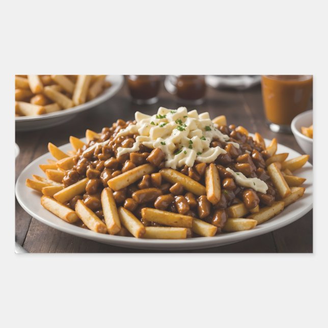 Plate of Poutine Sticker (Front)