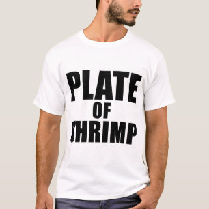 Plate of Shrimp Novelty Funny Food Joke T-Shirt