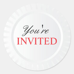 Plate Picnic Party BBQ Stickers