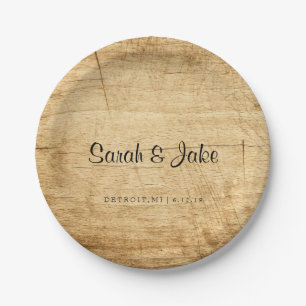 Plate - Rustic Wood