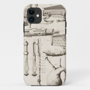 Plate VI: Wind instruments from the Encyclopedia o iPhone 11 Case