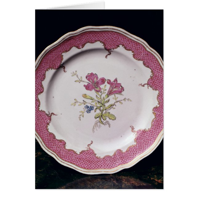 Plate with botanical design (Front)