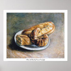 Plate with Bread by Vincent Van Gogh Poster