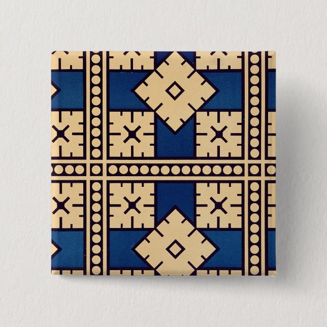 Plate XLIV from 'Studies in Design', c.1874-76 (li 2 Inch Square Button (Front)