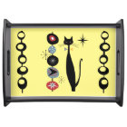 Chat Cool moderne rétro atomique du milieu du sièc