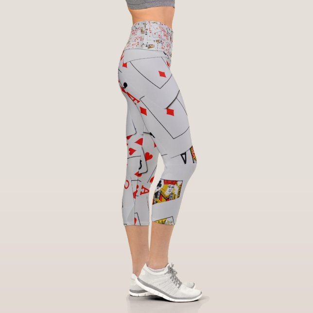 Plateau De Cartes De Jeu Éparpillées, Leggings Cap (Droite)
