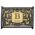 Plateau de service de vacances Monogram Woodland