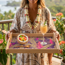 Plateau de service helicona tropical de style insu