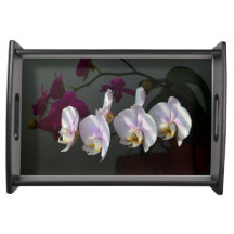 Plateau de service orchidée