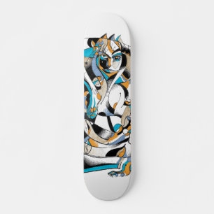 Plateau de skateboard de jogging bleu