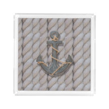 bateau et ancre nautiques de corde de plage