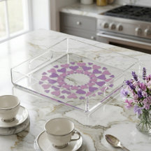 Cœur rose et violet