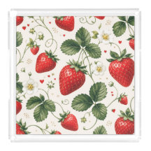 Motif botanique de fraise sans couture de style vi