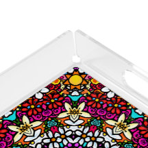 Porteur en acrylique Groovy Heavenly Flower Power
