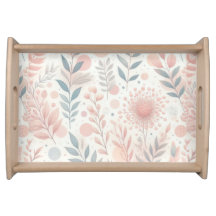 Fleurs à pointes rose pastel Feuille Floral Botani