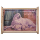 Grands Pyrénées et agneaux