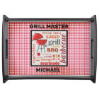 Grill Master Barbecue personnalisé Red Check