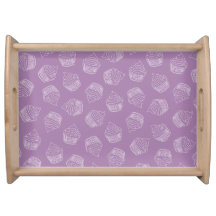 Illustration de cupcake violet